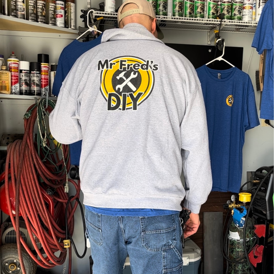 Mr. Fred’s DIY Full-Zip Hoodie —Tool Logo Workwear Zip-Up