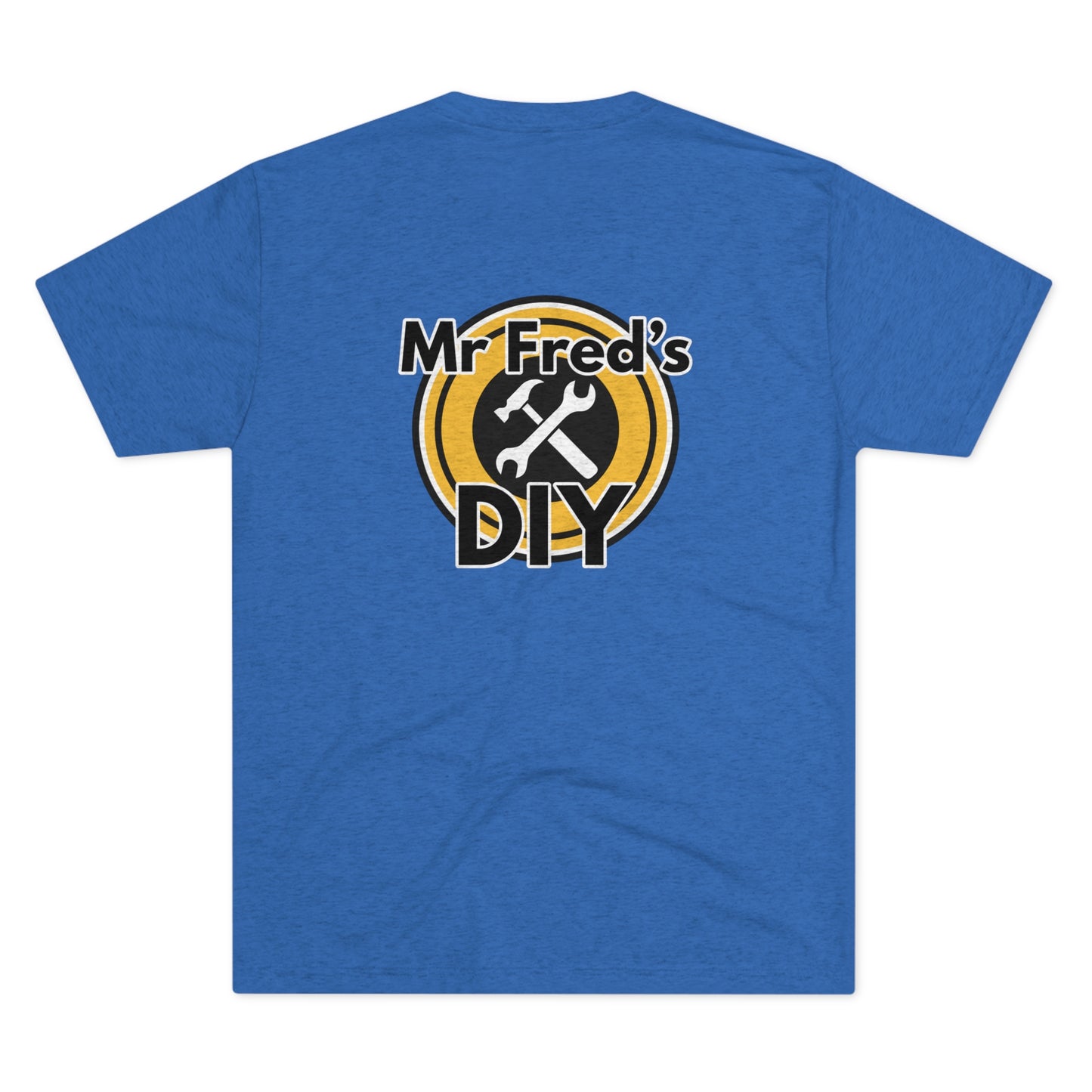 Mr Fred's Logo Tri-Blend Crew Tee Royal Blue (Unisex)